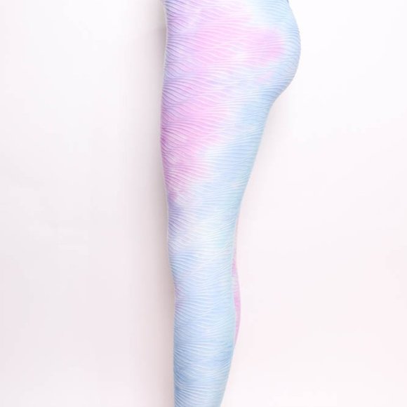 Tie Dye Scrunch Butt Leggings w/ Pocket - Picture 3 of 6